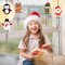 10 Pack Christmas Wind Chime Kit for Kids Make You Own Christmas Wind Chimes DIY Coloring Wooden Craft for Christmas Hanging Ornaments Christmas Party Decoration